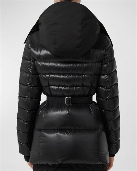 burberry puffer coat women's|burberry burniston belted puffer coat.